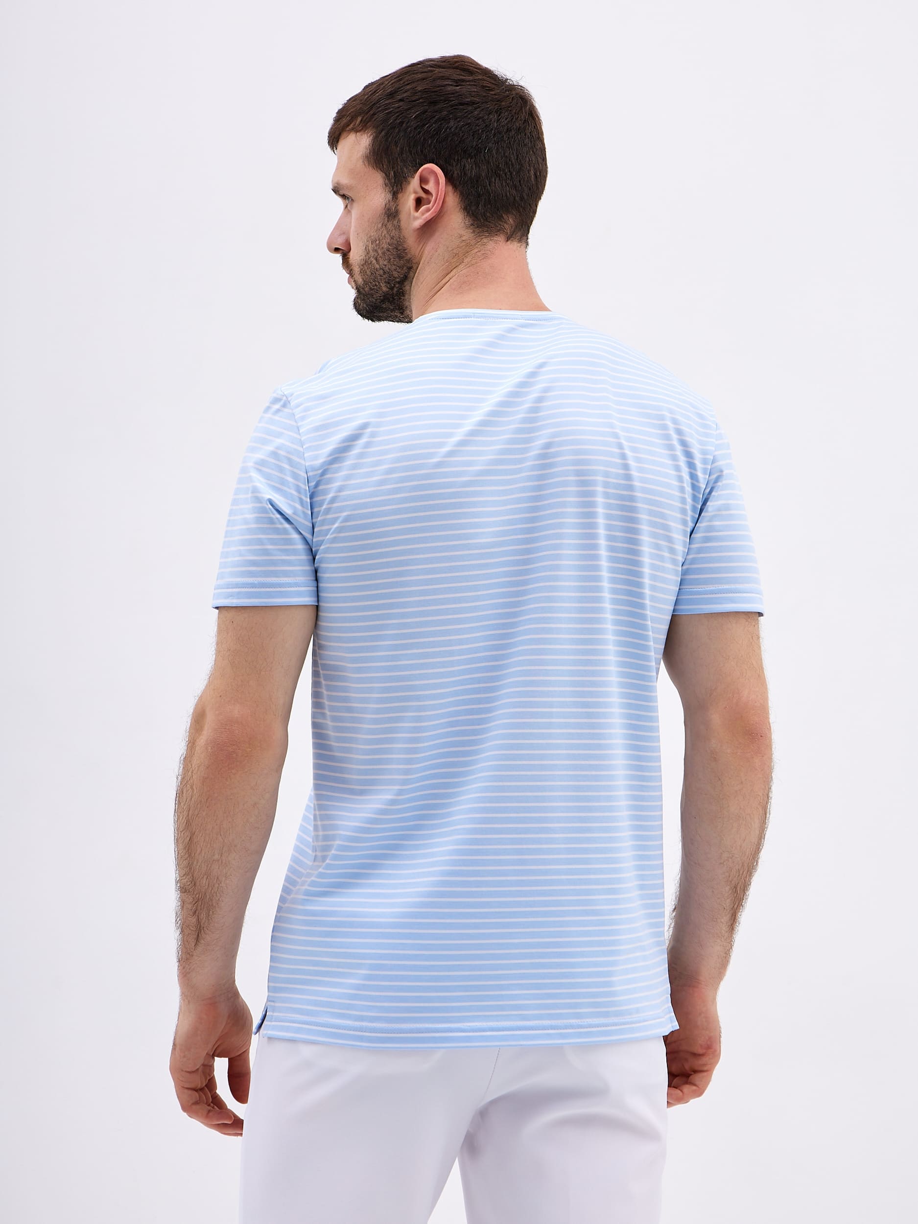 G145-PD4T-LT0110 (голубой) Футболка мужская короткий рукав