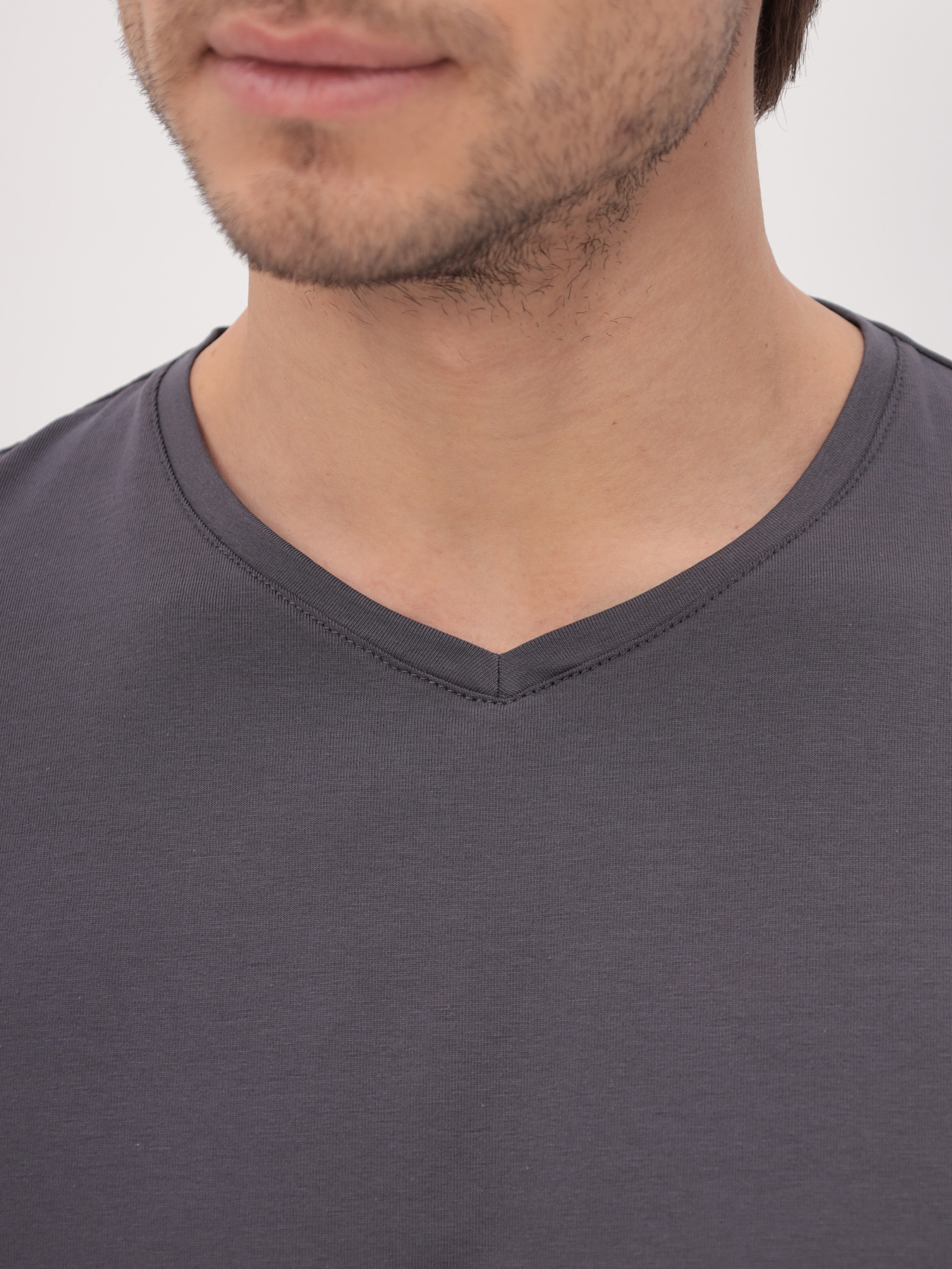 G146-KO-SA-S5095 (серый) Футболка мужская короткий рукав