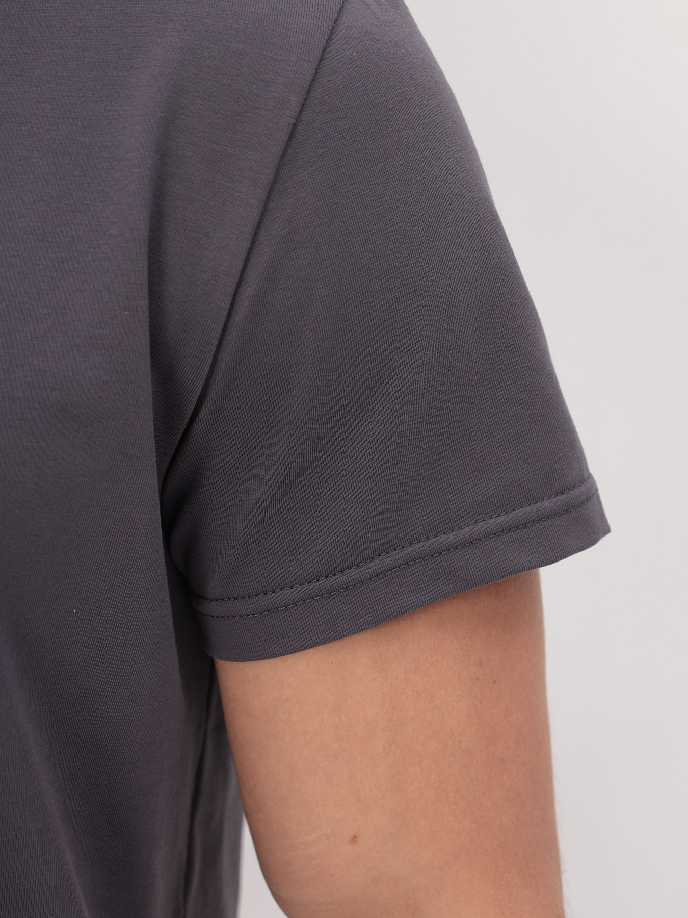 G146-KO-SA-S5095 (серый) Футболка мужская короткий рукав