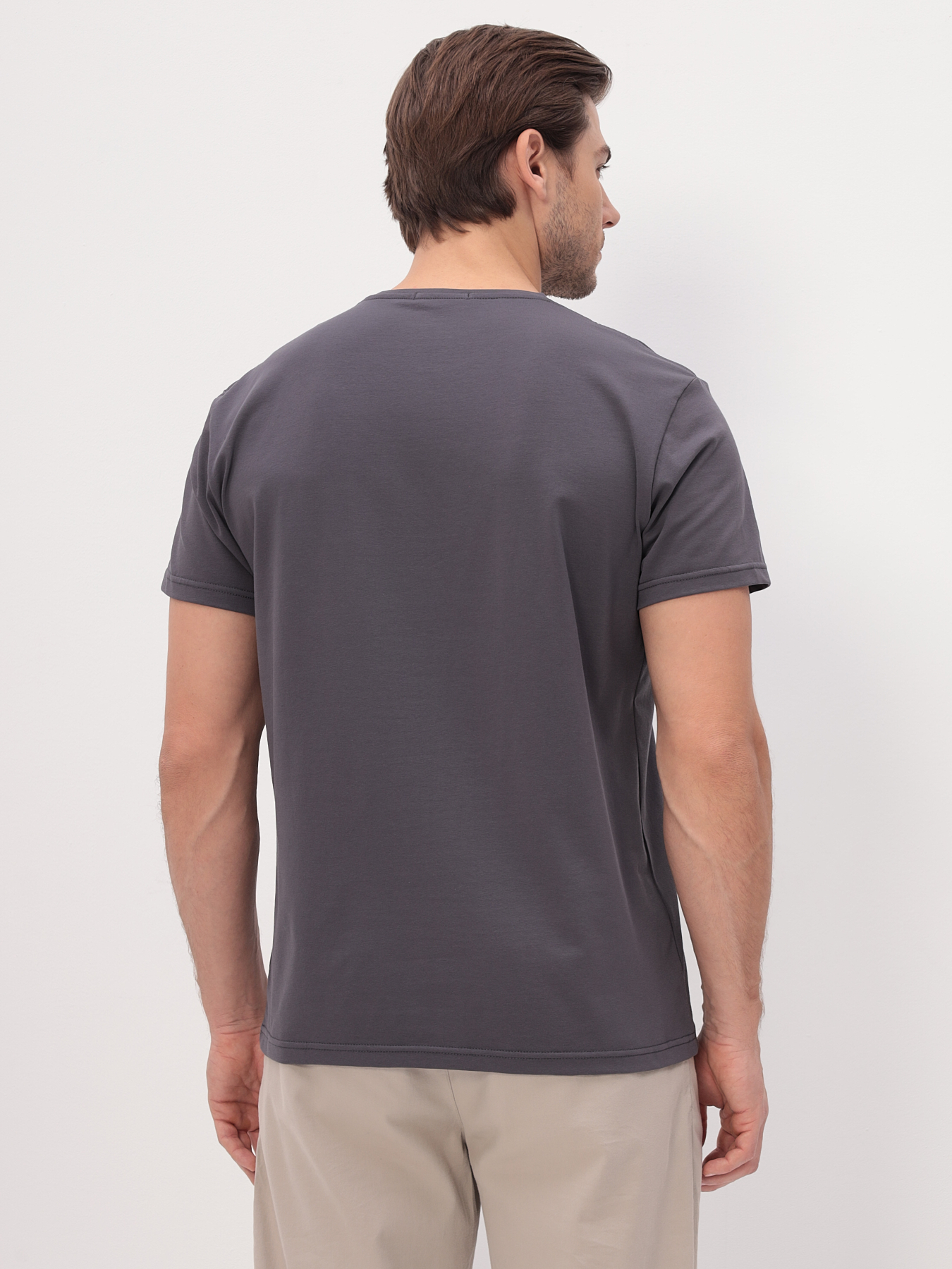 G146-KO-SA-S5095 (серый) Футболка мужская короткий рукав