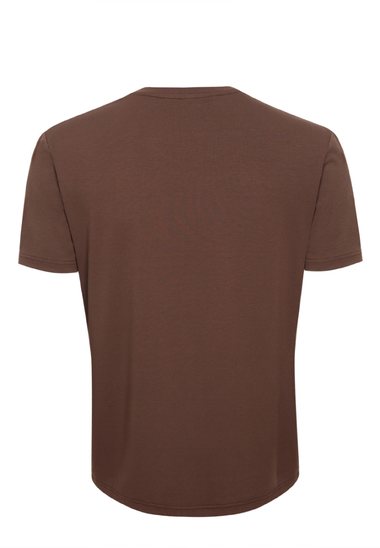 G145-V-70265 (кофейный) Футболка мужская короткий рукав