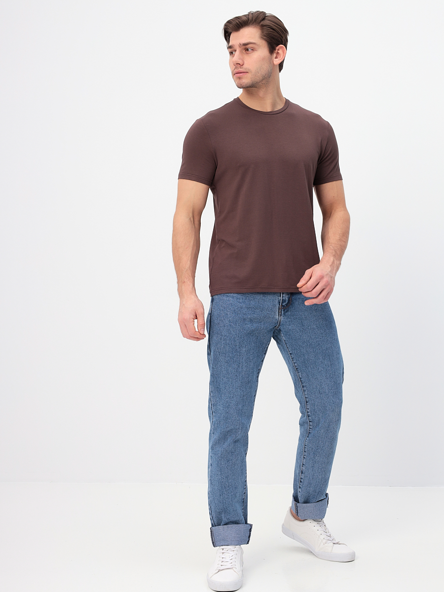 G145-V-70265 (кофейный) Футболка мужская короткий рукав