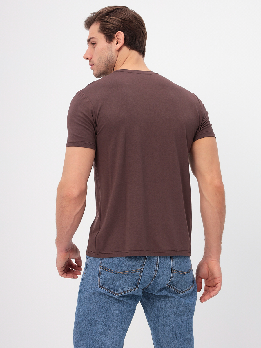 G145-V-70265 (кофейный) Футболка мужская короткий рукав
