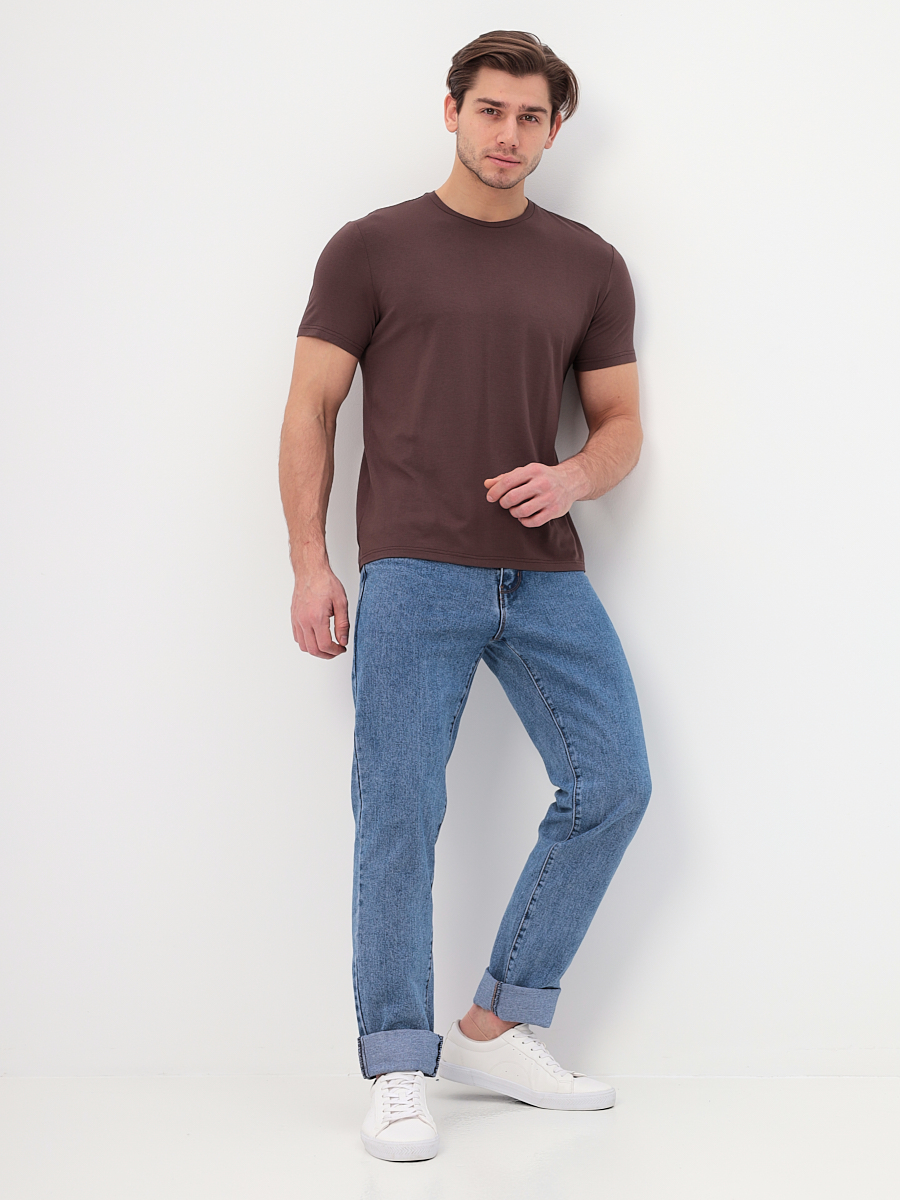 G145-V-70265 (кофейный) Футболка мужская короткий рукав