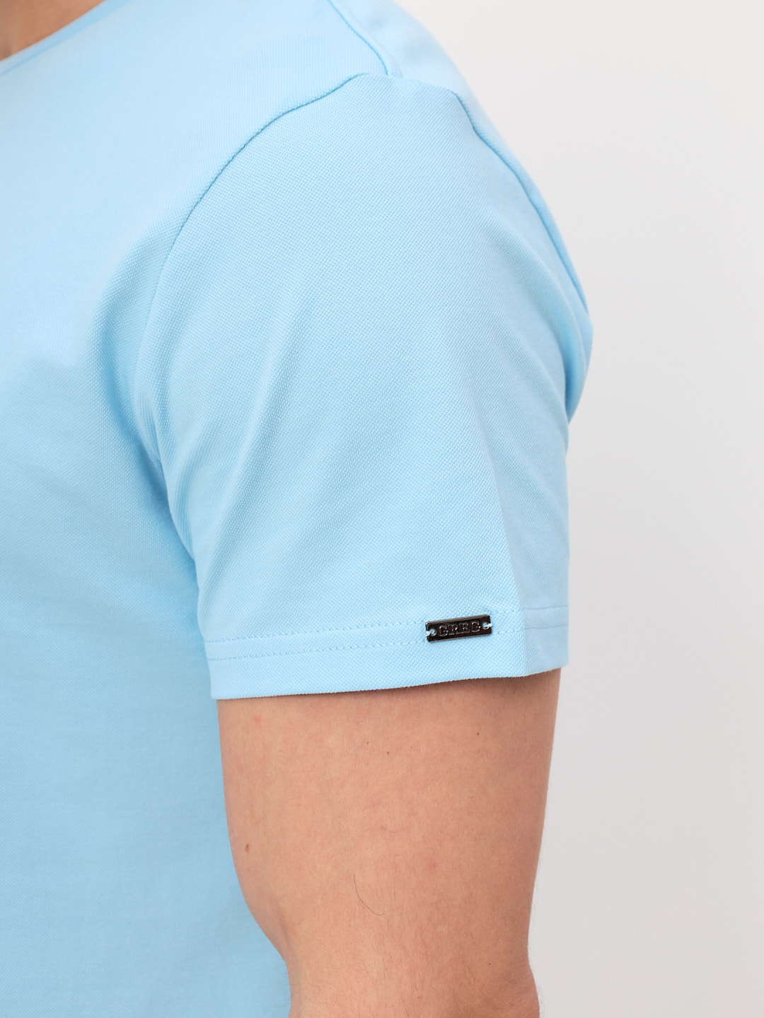 G145-PO4T-SA201 (голубой) Футболка мужская короткий рукав