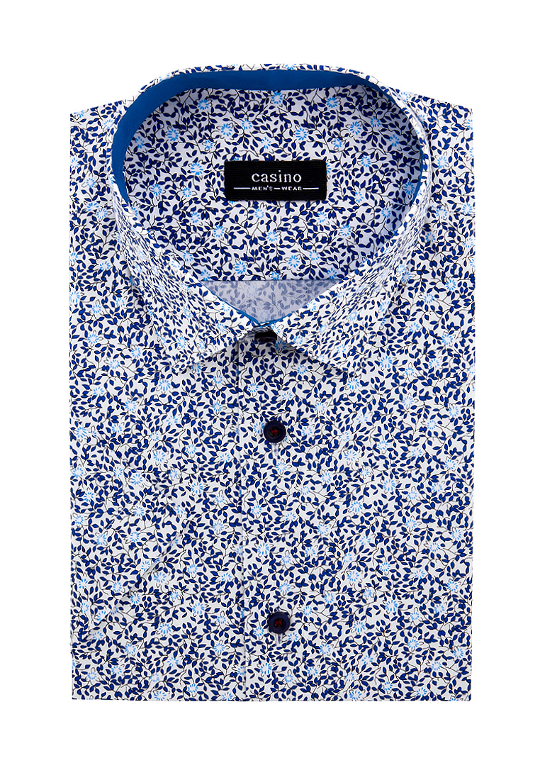 c123/057/12102/Z/1 STRETCH Сорочка мужская короткий рукав (в упаковке 12 шт)