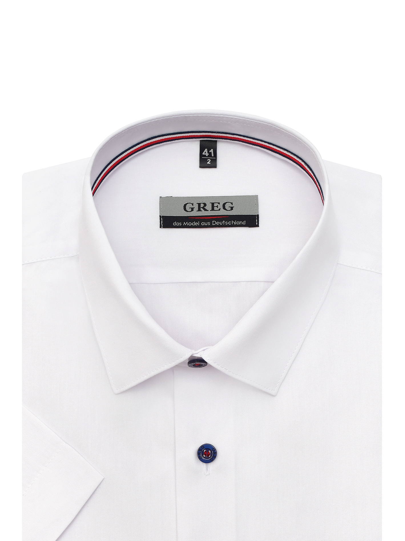 100/209/WH/Z/11p Сорочка мужская короткий рукав