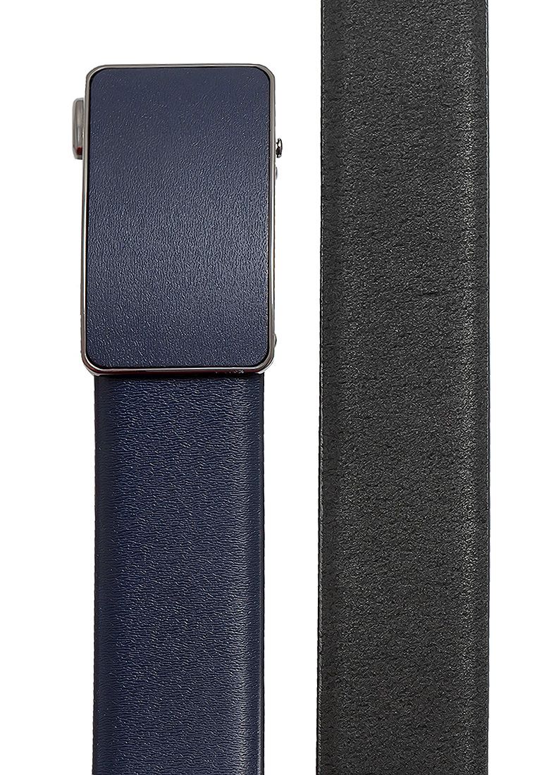 Crt48/A гладк.синий Ремень кожаный мужской