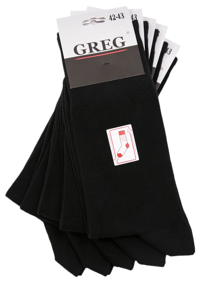 G-15/01 черный Носки мужские (в упаковке 5 пар)