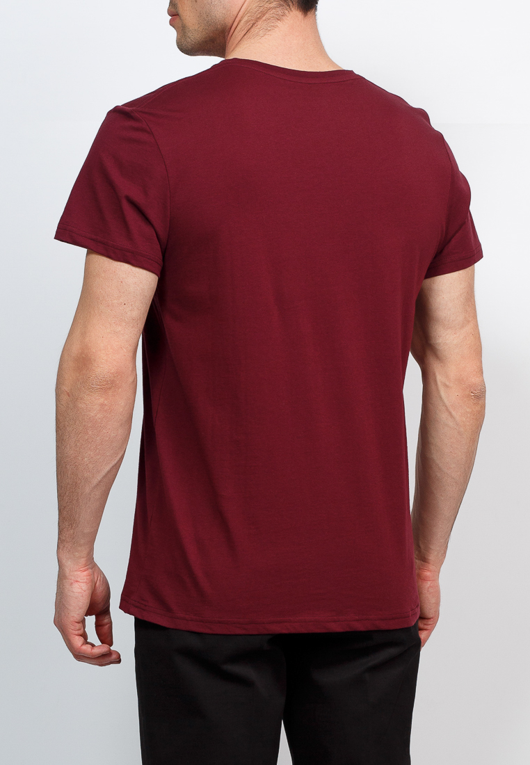 TS524V (бордовый) Футболка мужская короткий рукав