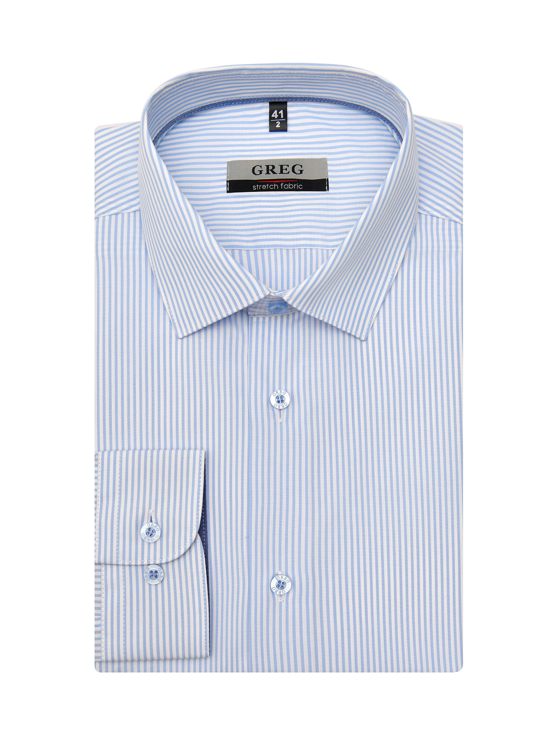 121/237/4206/Z/1p STRETCH Сорочка мужская длинный рукав