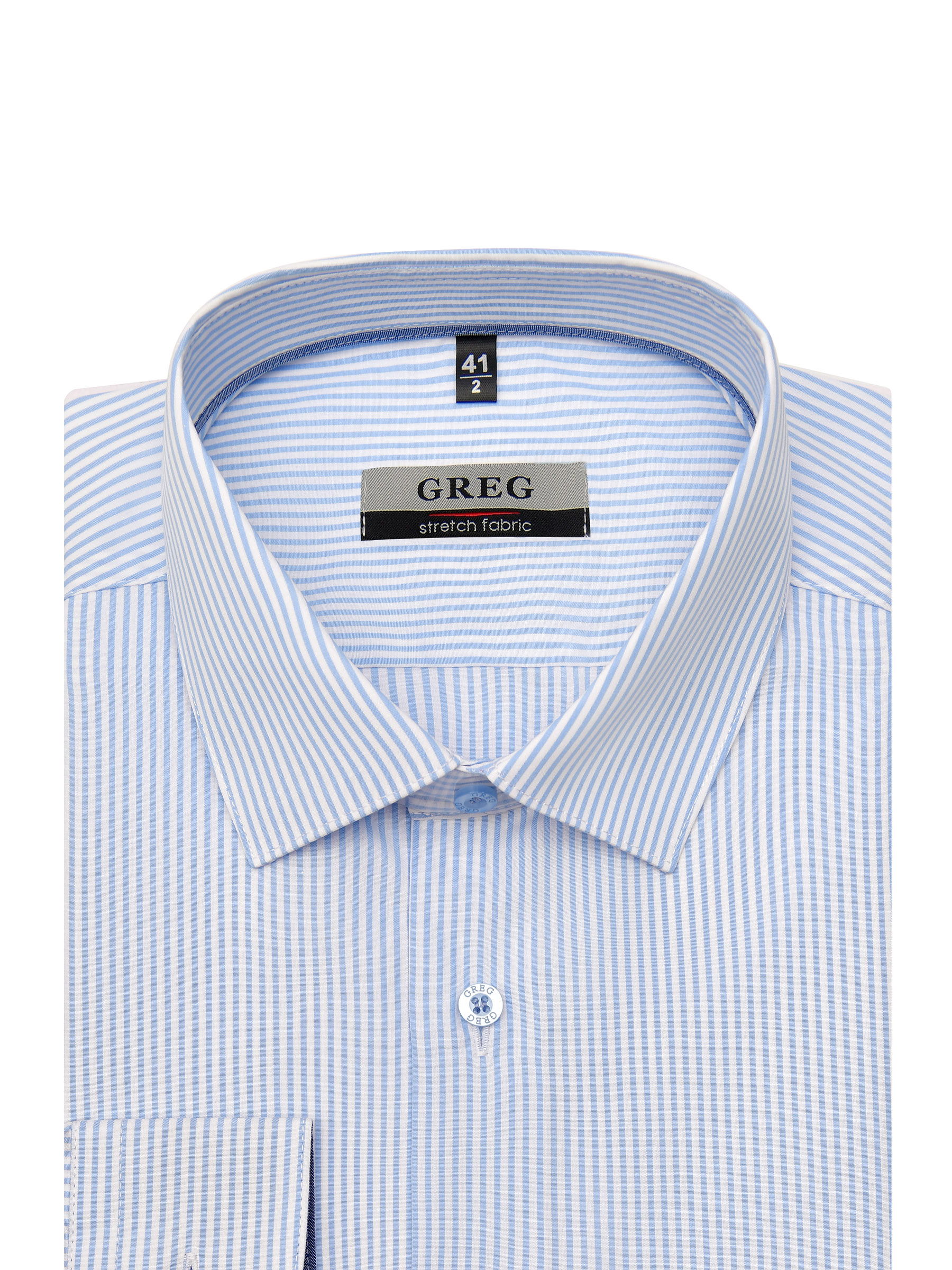 121/237/4206/Z/1p STRETCH Сорочка мужская длинный рукав