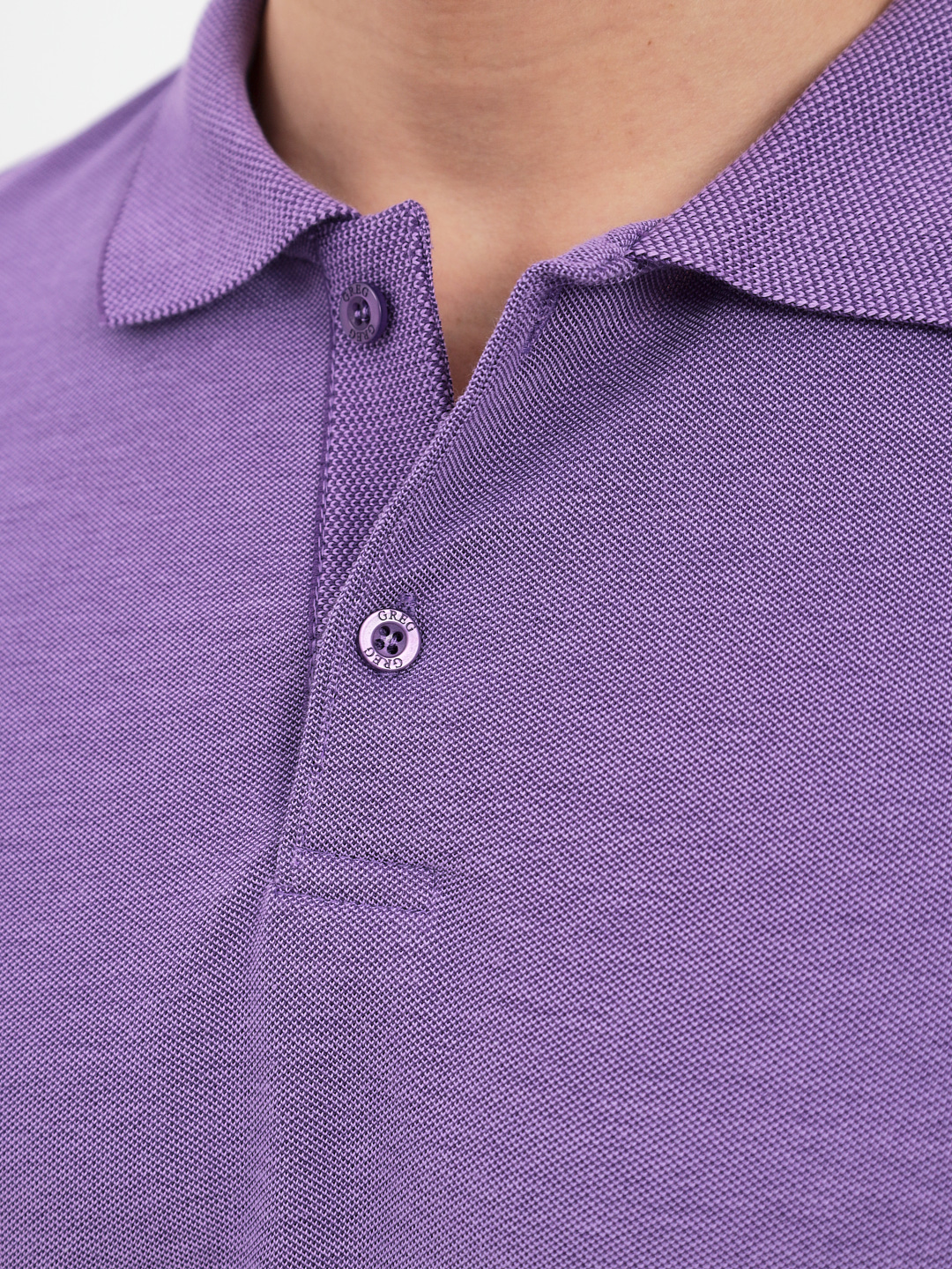 G155V-PH24-OZ7 (сиреневый) Джемпер мужской с воротником поло