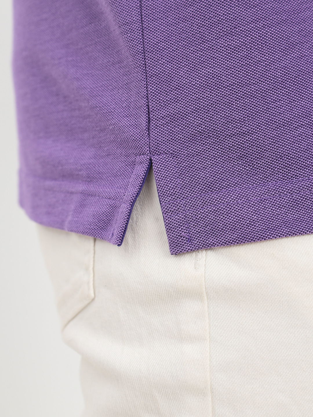 G155V-PH24-OZ7 (сиреневый) Джемпер мужской с воротником поло