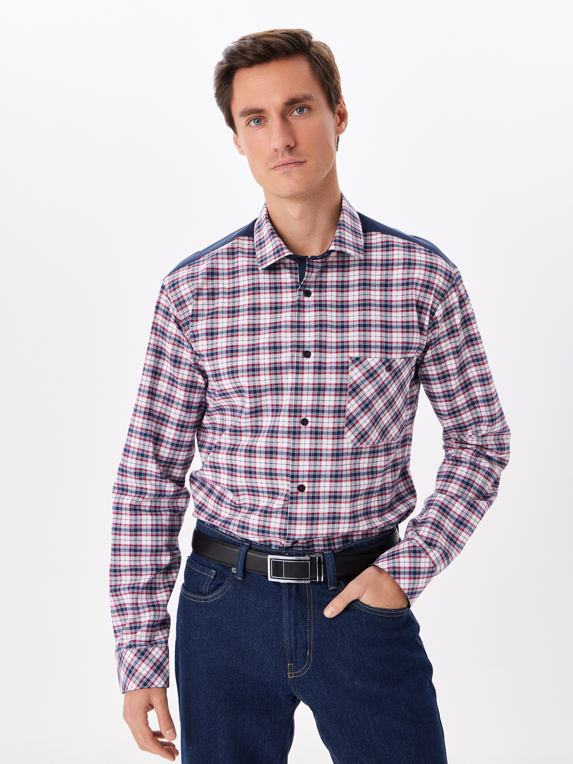 S125/231/8915/Z/P/1p Сорочка мужская длинный рукав