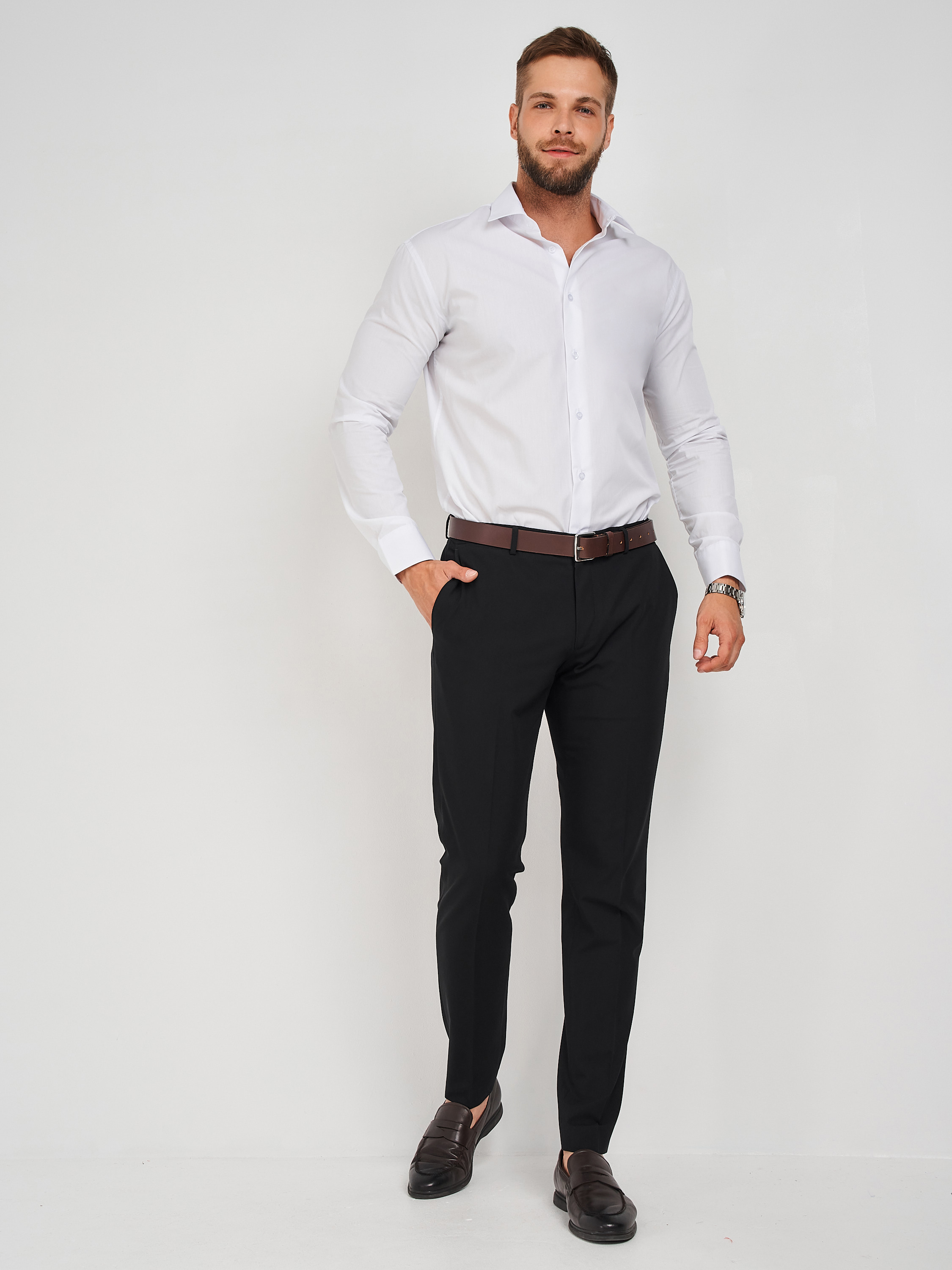 c100/157/ice/Z_V Сорочка мужская длинный рукав