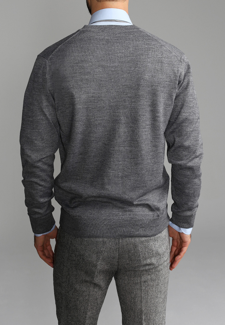 G135-EV (серый м.) Кардиган мужской