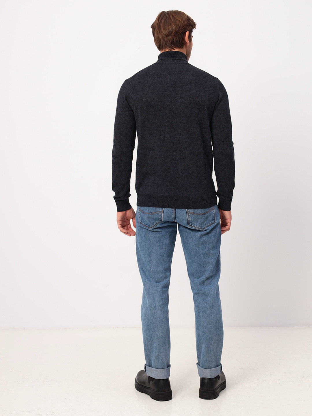 G123-DA601 серый/черный Джемпер мужской