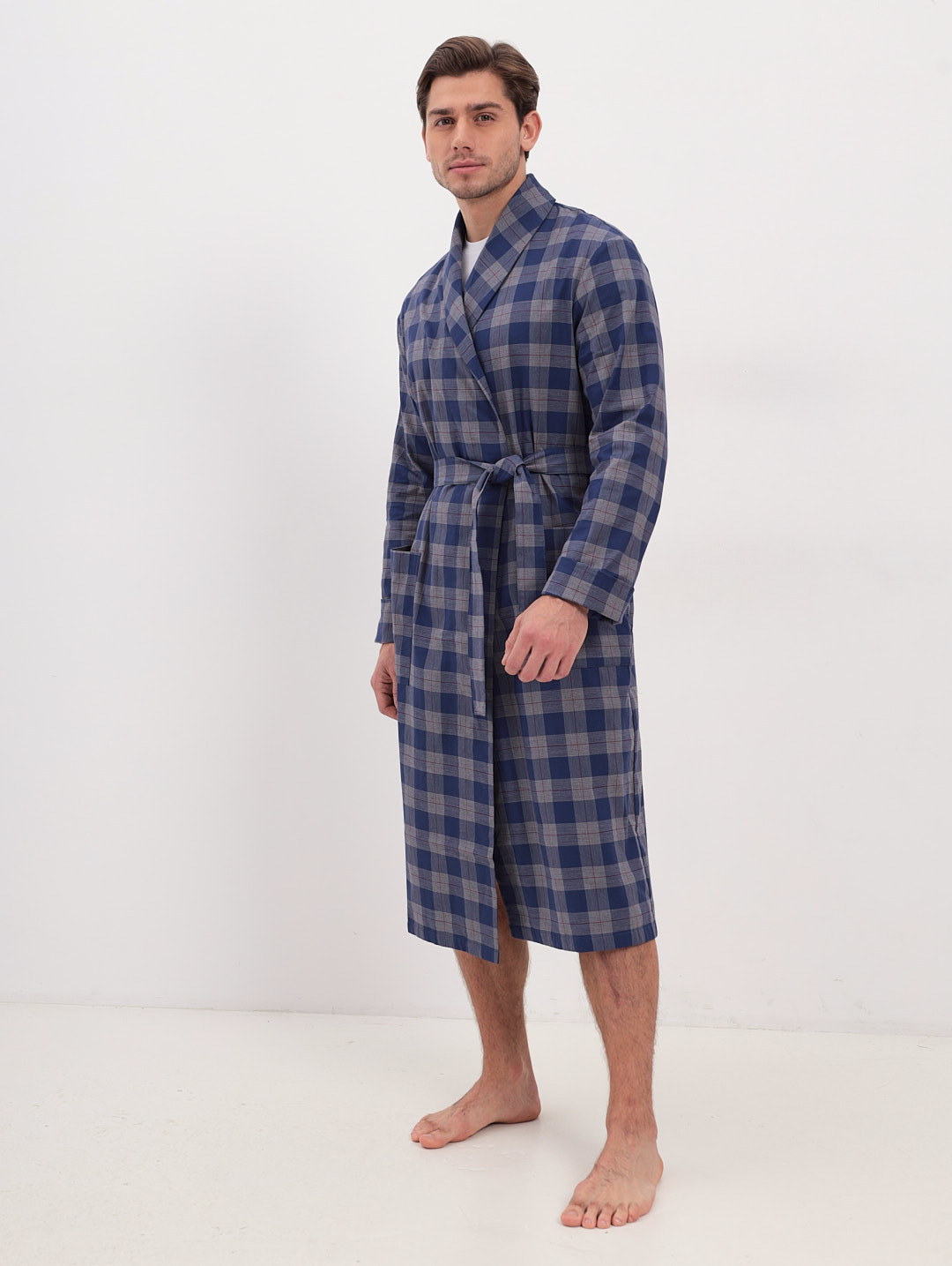 GH-170-2319-синий Халат муж.