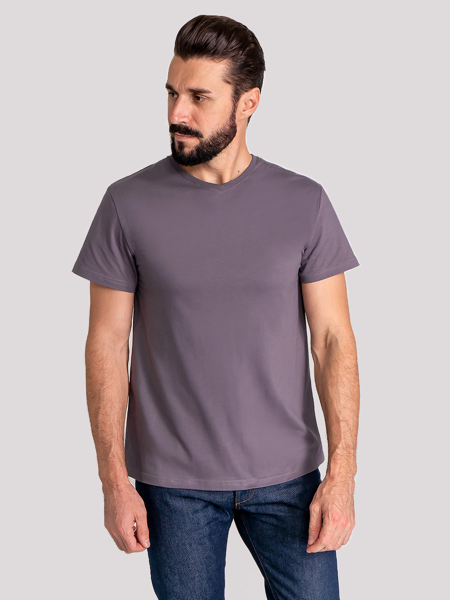 G146-RD-6025 (серый) Футболка мужская короткий рукав