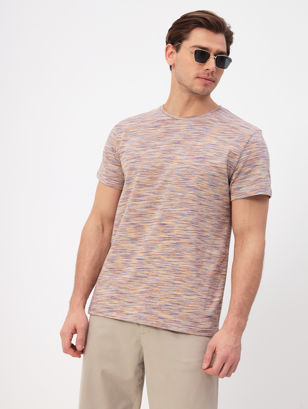 G145-KM-OR1040 (оранжевый) Футболка мужская короткий рукав