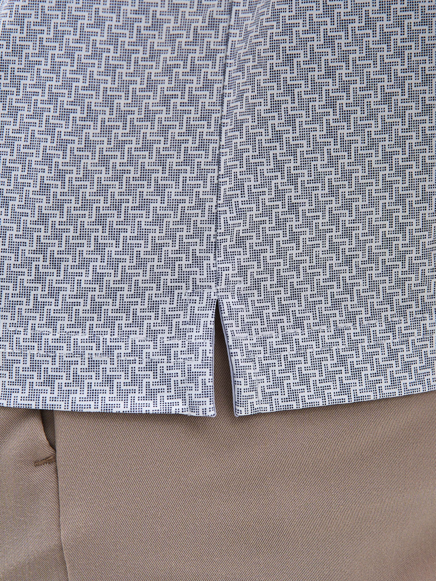 G144-TD124T-LT4625 (серый) Джемпер мужской с воротником поло короткий рукав