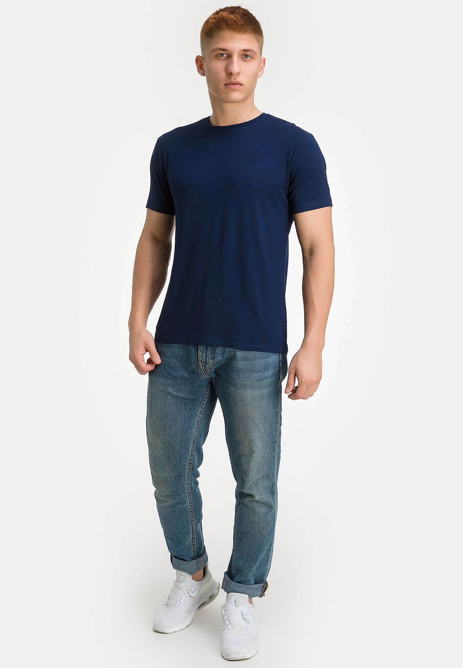 G145-V-52203 (т-синий) Футболка мужская короткий рукав