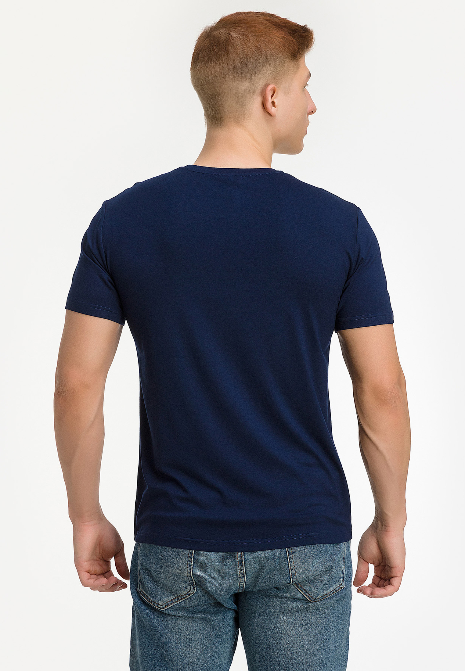 G145-V-52203 (т-синий) Футболка мужская короткий рукав