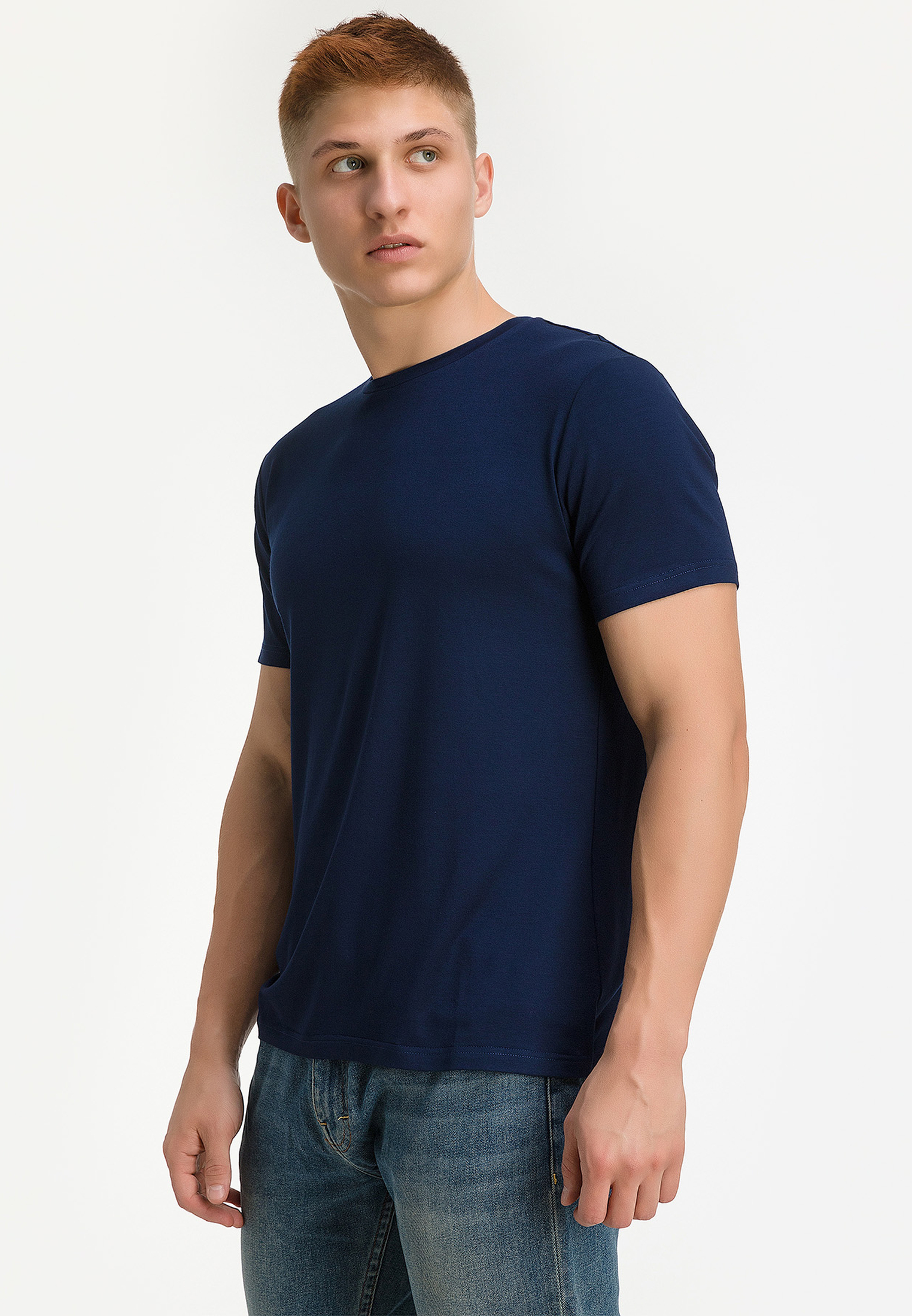 G145-V-52203 (т-синий) Футболка мужская короткий рукав