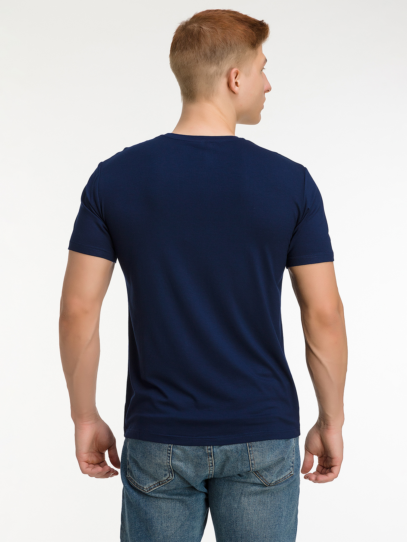 G145-V-52203 (т-синий) Футболка мужская короткий рукав