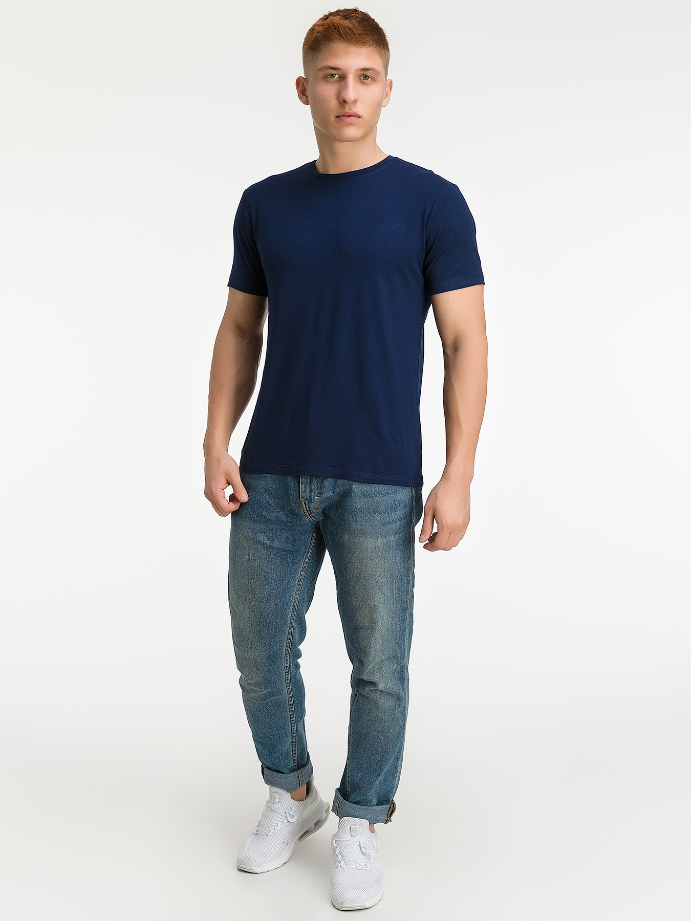 G145-V-52203 (т-синий) Футболка мужская короткий рукав