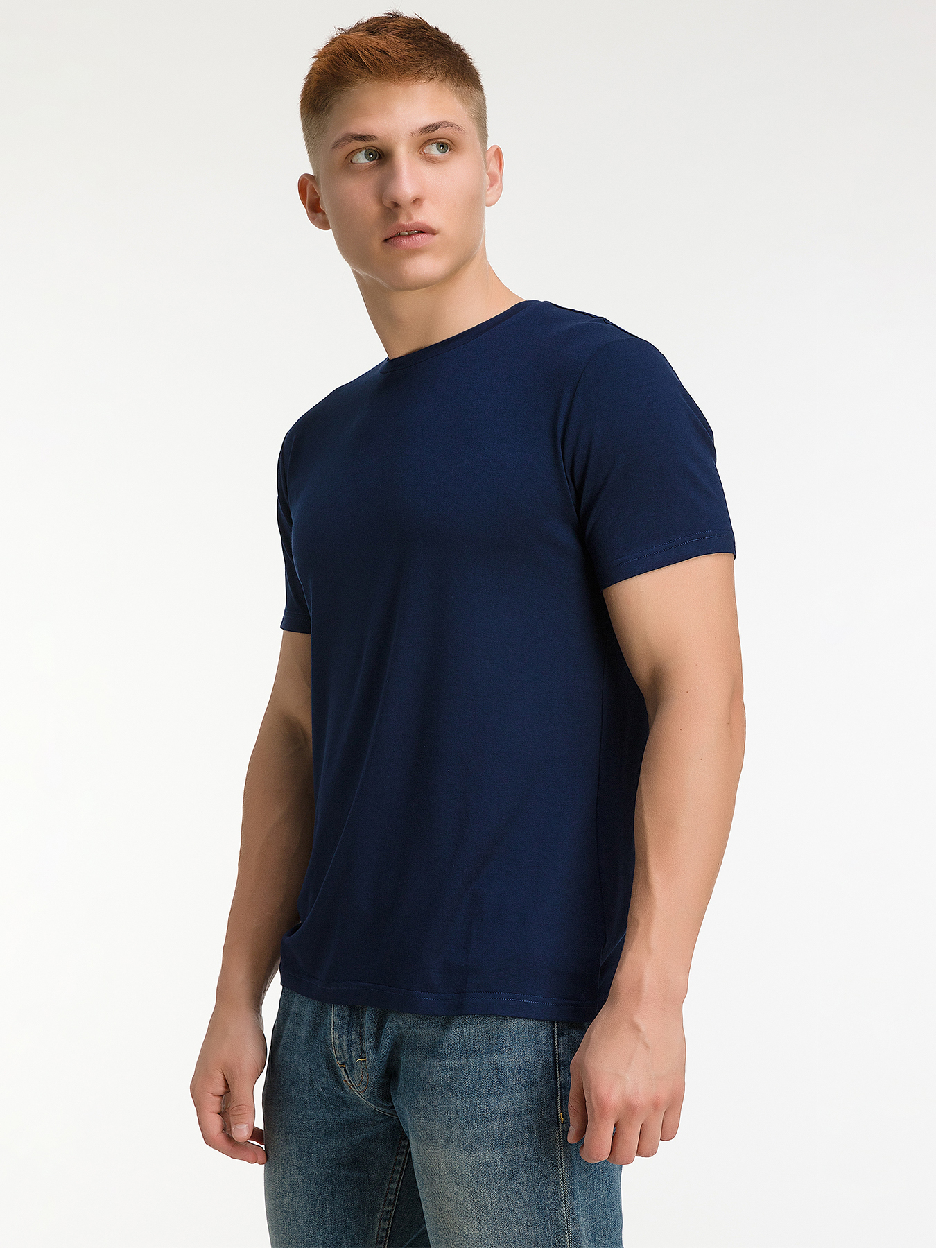 G145-V-52203 (т-синий) Футболка мужская короткий рукав