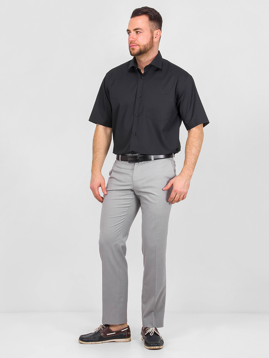 340/109/BLK Сорочка мужская короткий рукав