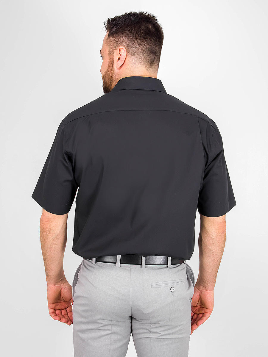 340/109/BLK Сорочка мужская короткий рукав