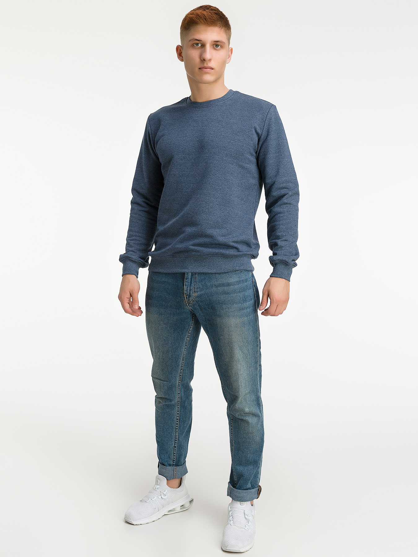 G121-RM-6020_R (т.джинс) Свитшот мужской