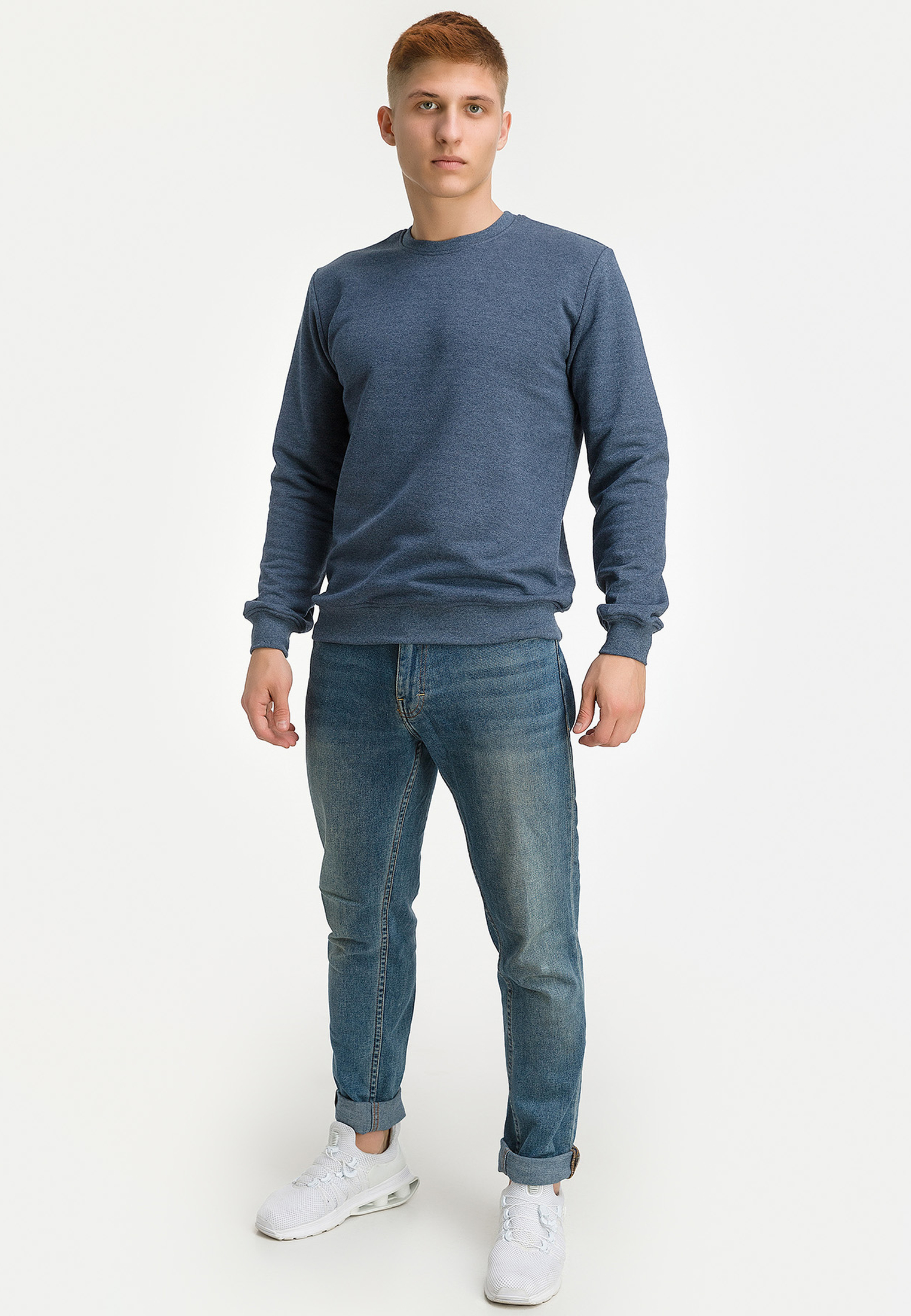 G121-RM-6020_R (т.джинс) Свитшот мужской