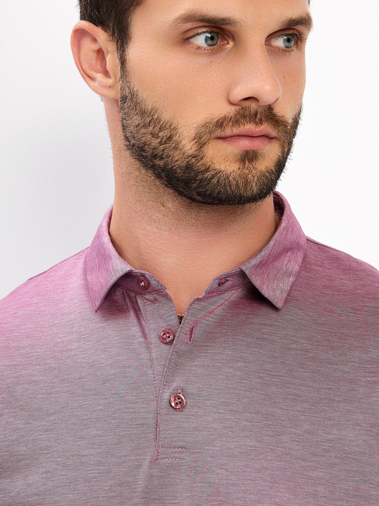 G155-PM4-LT1635 (бордо) Джемпер мужской с воротником поло