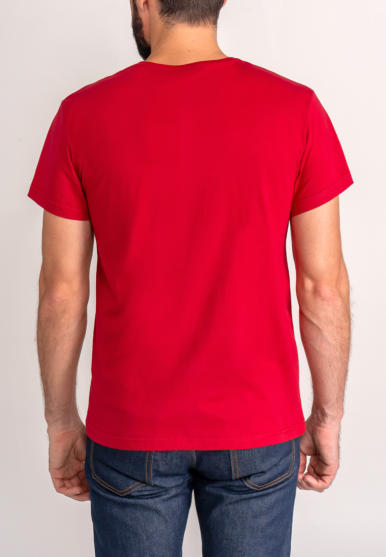 G146-RD-1056 (красный) Футболка мужская короткий рукав