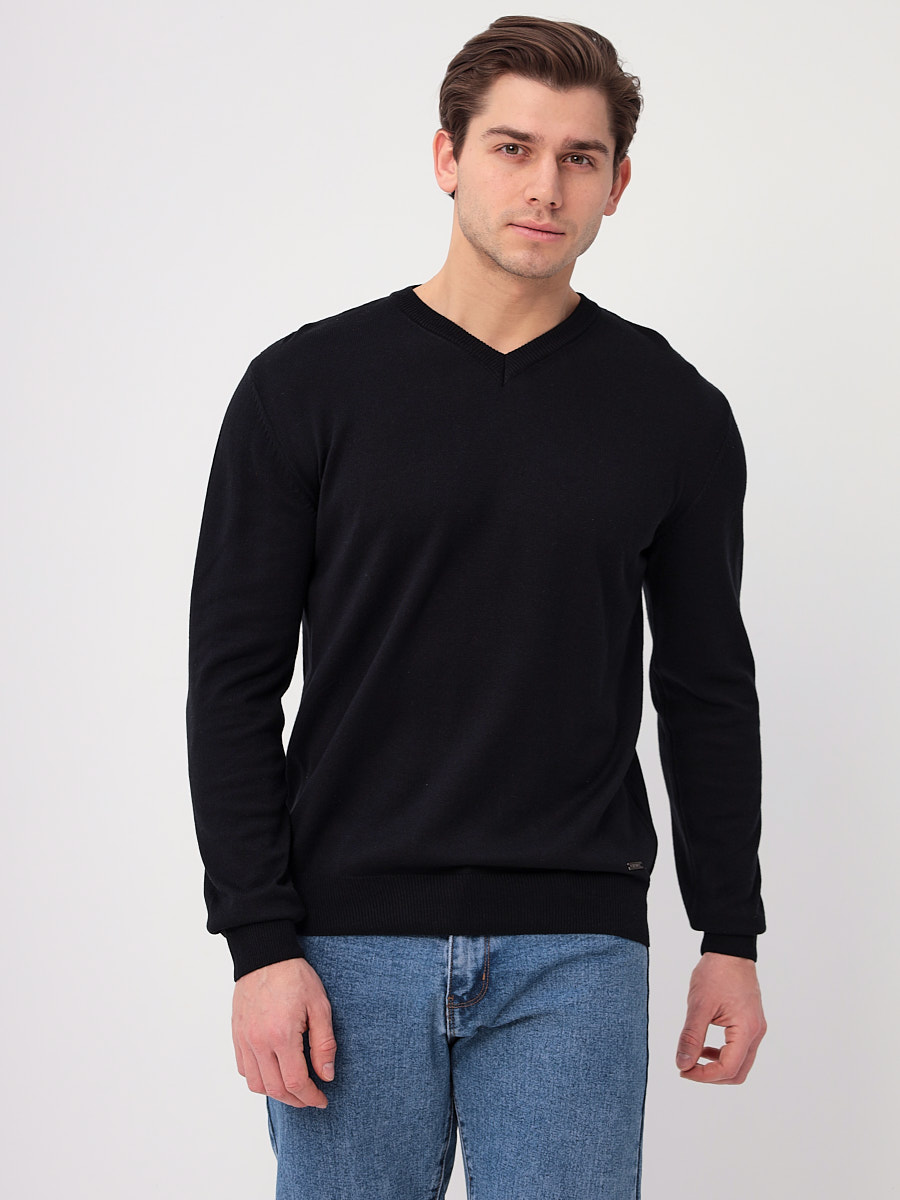 G124-AC340 (черный) Джемпер мужской