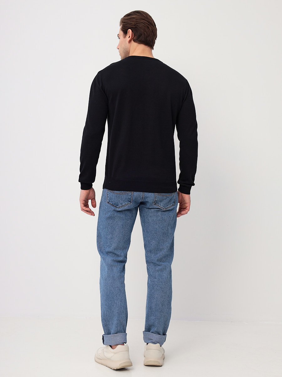 G124-AC340 (черный) Джемпер мужской