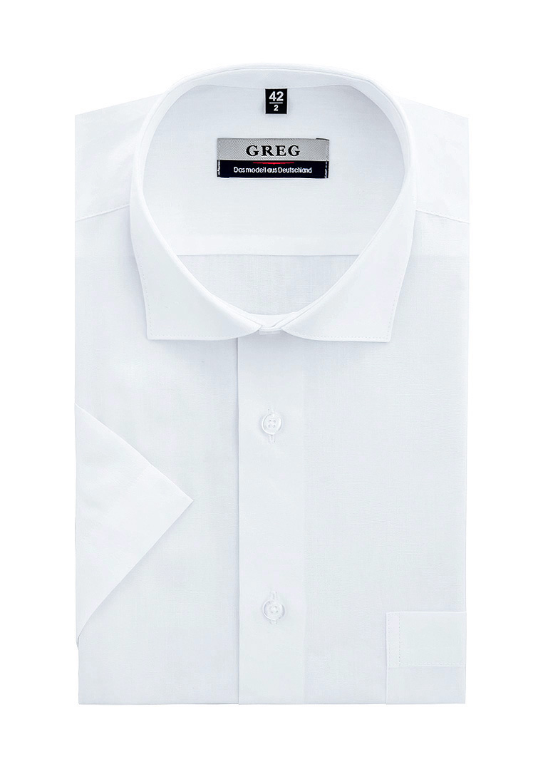 100/109/WHITE Сорочка мужская короткий рукав