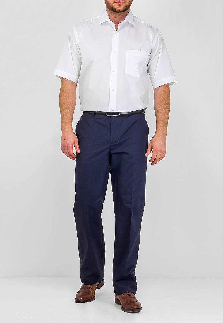 100/109/WHITE Сорочка мужская короткий рукав