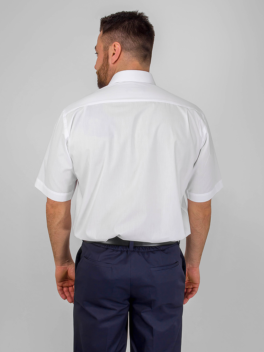 100/109/WHITE Сорочка мужская короткий рукав